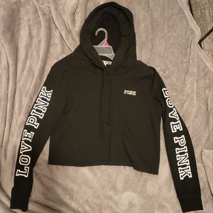 VS Pink crop hoodie